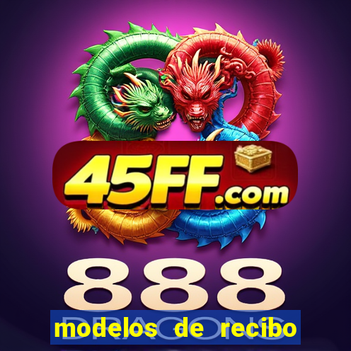 modelos de recibo de pagamento word